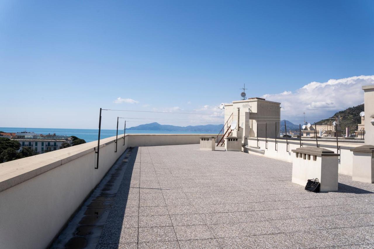 025 - Casa Panoramica In Centro, 90Metri Spiaggia Vista Mare Con Terrazzo Vista Portofino Apartment Sestri Levante Luaran gambar